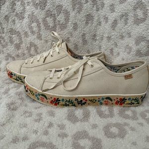Size 9.5 Rifle Paper Co. Keds sneakers